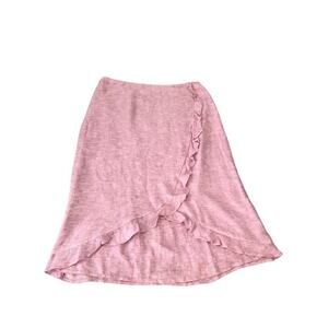 Nine & Company linen rayon short skirt 8